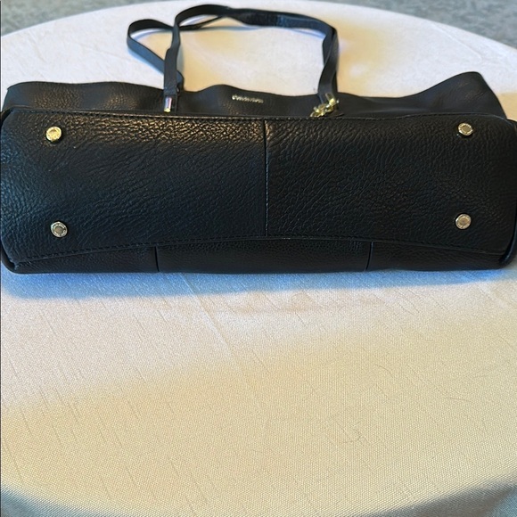 Calvin Klein Black Tote with Gold Chain Detail - Picture 4 of 8